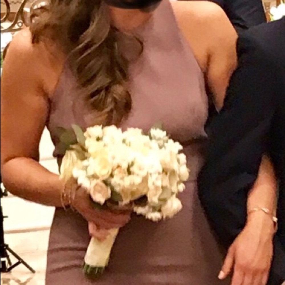 Bella Bridesmaid Dress—Dessy in French Truffle - Picture 7 of 7